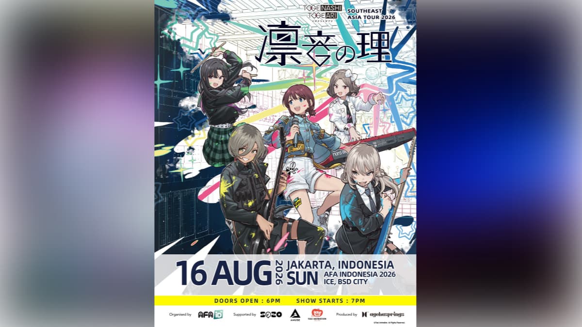 Pada Day 2 AFAID 2026 nanti, band dari Girls Band Cry, Togenashi Togeari, menyapa para fansnya lewat debut tur perdana mereka. (FOTO: SOZO)