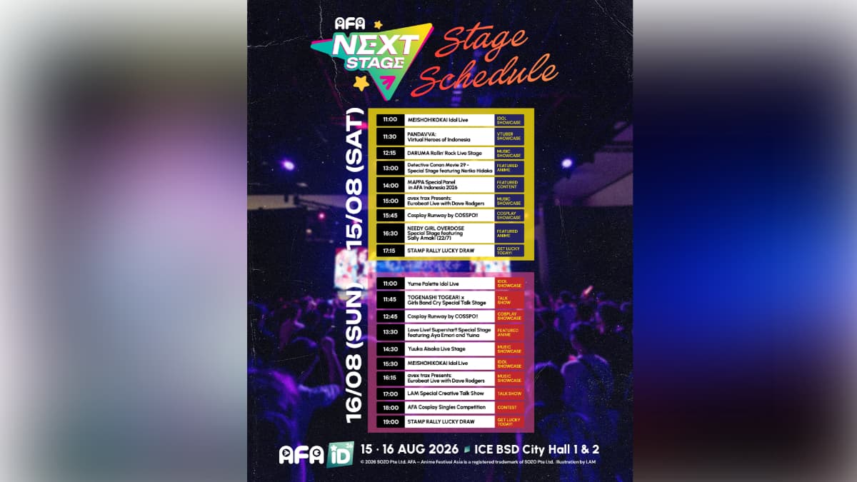 AFAID 2026 juga menggelar sesi stage mengundang beberapa panelis pakar yang berkecimpung dalam karyanya maupun komunitas yang kian aktif. (FOTO: SOZO)