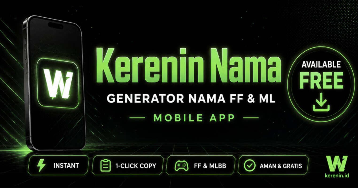 Aplikasi "Nama Keren FF & ML" Dibahas oleh 5 Content Creator Gaming Indonesia dalam Sepekan