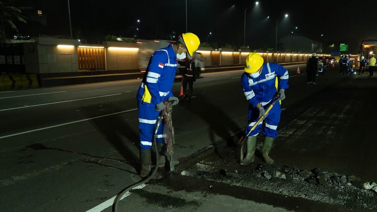 PT Jasamarga Tollroad Maintenance Laksanakan Preservasi Jalan Tol Jagorawi 5 - 12 Juli 2026