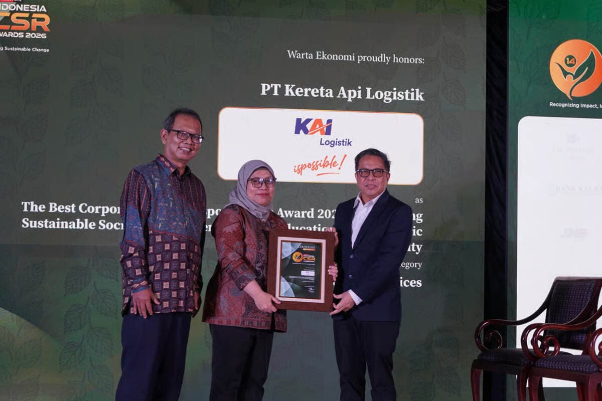 Komitmen Terhadap Keberlanjutan, KAI Logistik Raih Indonesia CSR Awards 2026