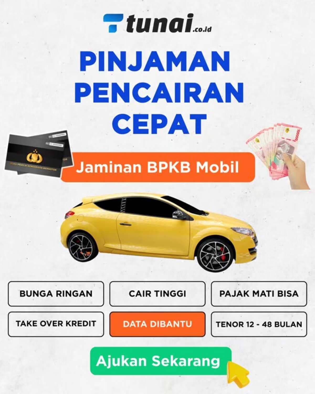 Solusi Gadai BPKB Mobil Aman dan Mudah Bersama Tunai.co.id